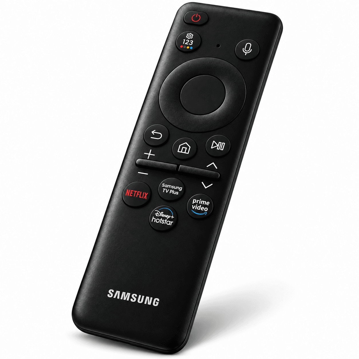 Book My Remote – Bluetooth Voice Smart Remote for Samsung Smart TV (BN59-01432A / TM2360E Layout) | Compatible with Crystal UHD, Neo QLED, OLED, The Frame (2022–2025) | Dedicated Hotkeys for Netflix, Prime Video, Disney+ Hotstar & Samsung TV Plus