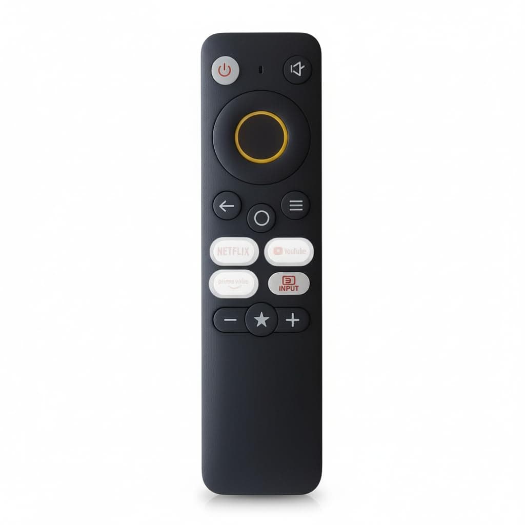 Book My Remote Realme TV Controller | Non-Voice Infrared Replacement Compatible with Realme Smart LED & Android TVs | Original Design with Netflix, Prime Video & YouTube Hotkeys