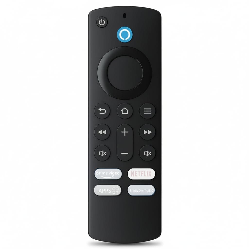 Book My Remote Replacement Voice Remote | Alexa Bluetooth Remote with Hotkeys | Compatible with Stick (2nd/3rd Gen, Lite, 4K, 4K Max) & Cube (1st & 3rd Gen)