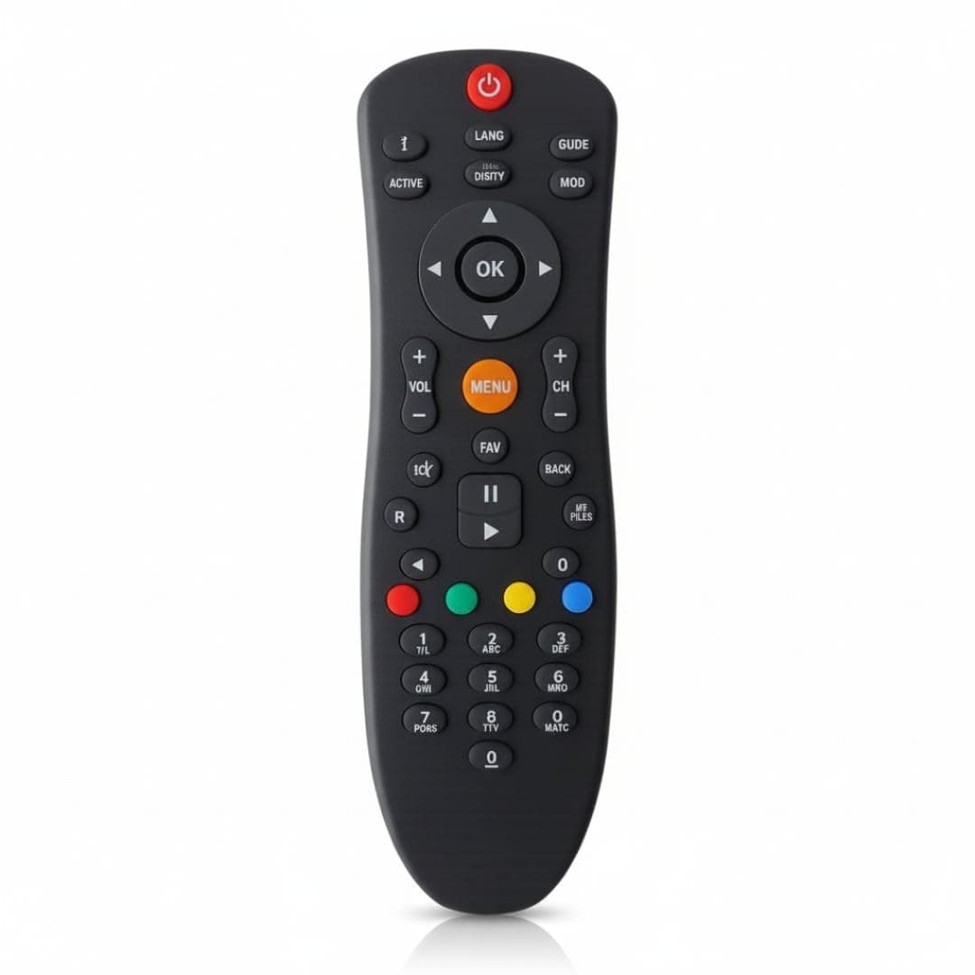 Book My Remote Compatible with Dish TV DTH Set Top Box Remote Control (SD / HD / HD+) | Universal Non-Voice IR Remote
