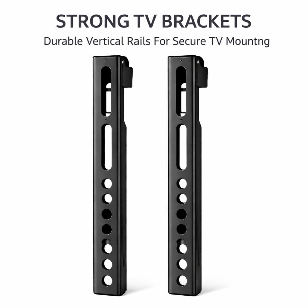 Heavy Duty TV Wall Mount Bracket for 14 to 43 Inch LED LCD Smart TV | Fixed Low Profile Universal Wall Mount Stand | VESA 75x75 to 200x200mm | Up to 30 kg | All Hardware Included angle 6