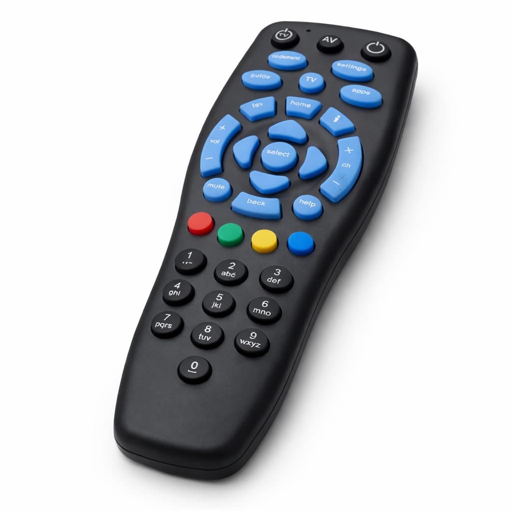 Book My Remote Compatible with Tata Sky Remote & Tata Play Remote – Universal Replacement for Original Set Top Box – Works with SD, HD, 4K, Binge & Plus – Long Range DTH Controller
