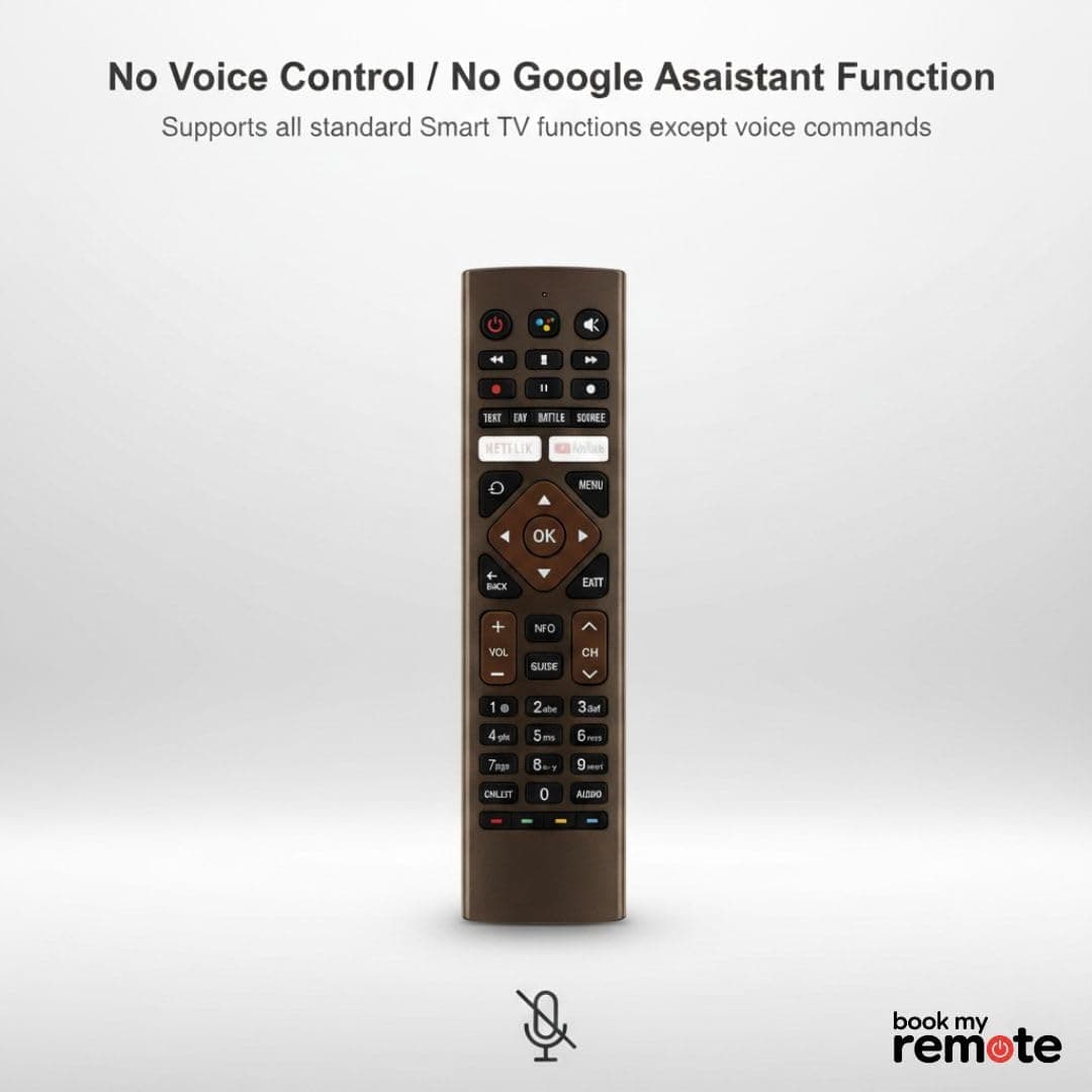 Book My Remote – Compatible Replacement Remote for Haier Smart Android 11 & 4K LED TVs | Model HTR-U27E Non-Voice | Infrared Control, Netflix & YouTube Hotkeys | No Pairing Required angle 4