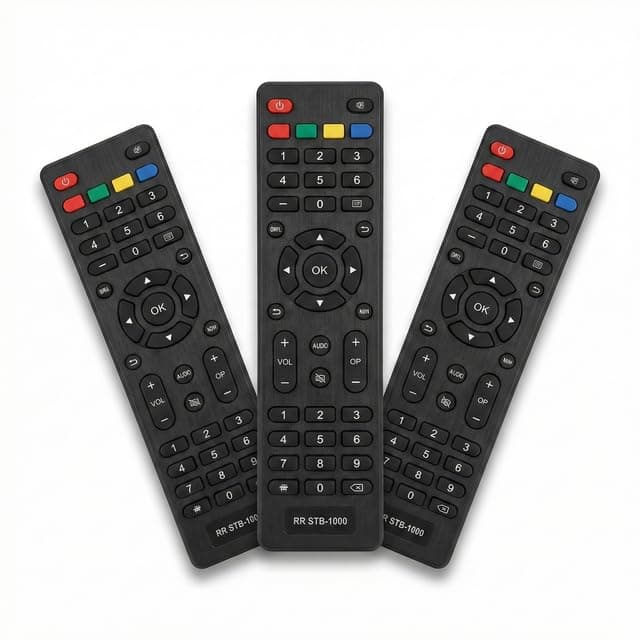 Book My Remote Compatible for GTPL Set Top Box Remote Control (RR STB-1000) - Universal Replacement with TV Pairing - Long Range Keys Function Like Original Remote (Black) (3)
