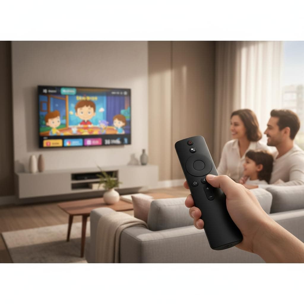 Book My Remote Replacement Remote Compatible with Mi TV 4A (32"/43") and Mi LED Smart TVs | Non-Voice Infrared Remote Control | Soft Silicone Keypad | 20m Range | Plug & Play angle 9