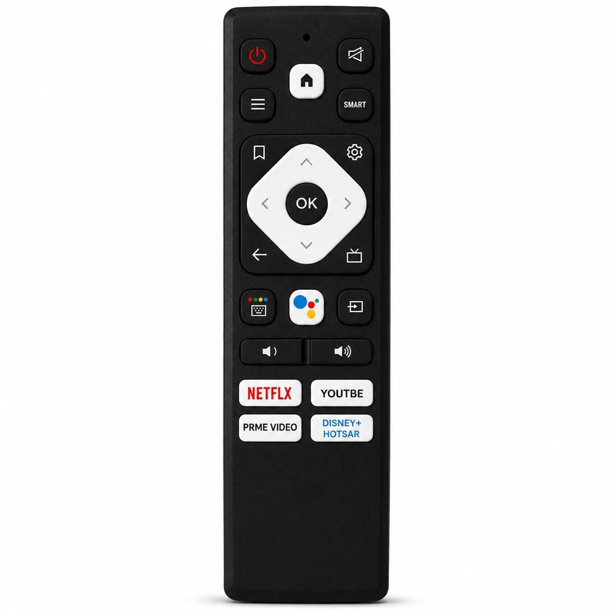 Book My Remote Compatible Remote Control for Acer Smart Android TV | Replacement for Original | Non-Voice IR | Fits I, H, V, P, S & XL Series | 32-75 Inch 4K UHD LED TV