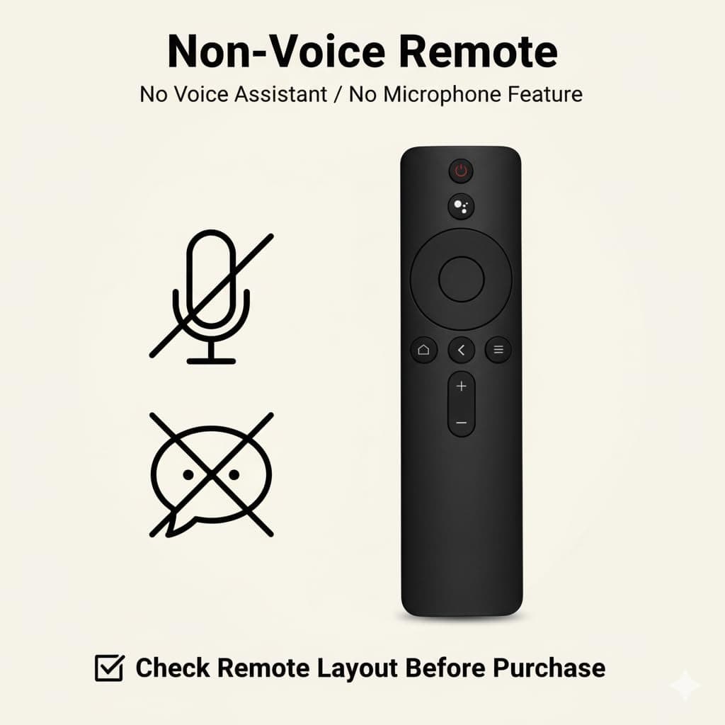 Book My Remote Replacement Remote Compatible with Mi TV 4A (32"/43") and Mi LED Smart TVs | Non-Voice Infrared Remote Control | Soft Silicone Keypad | 20m Range | Plug & Play angle 5