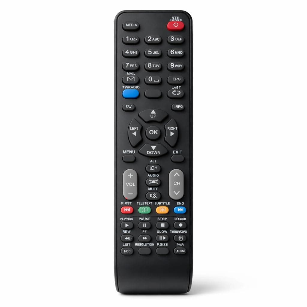 BookMyRemote Compatible Replacement Remote Control for Sun Direct HD Set-Top Box | Supports EPG, PVR, FAV, TV Radio, VOL, CH | No Programming Required