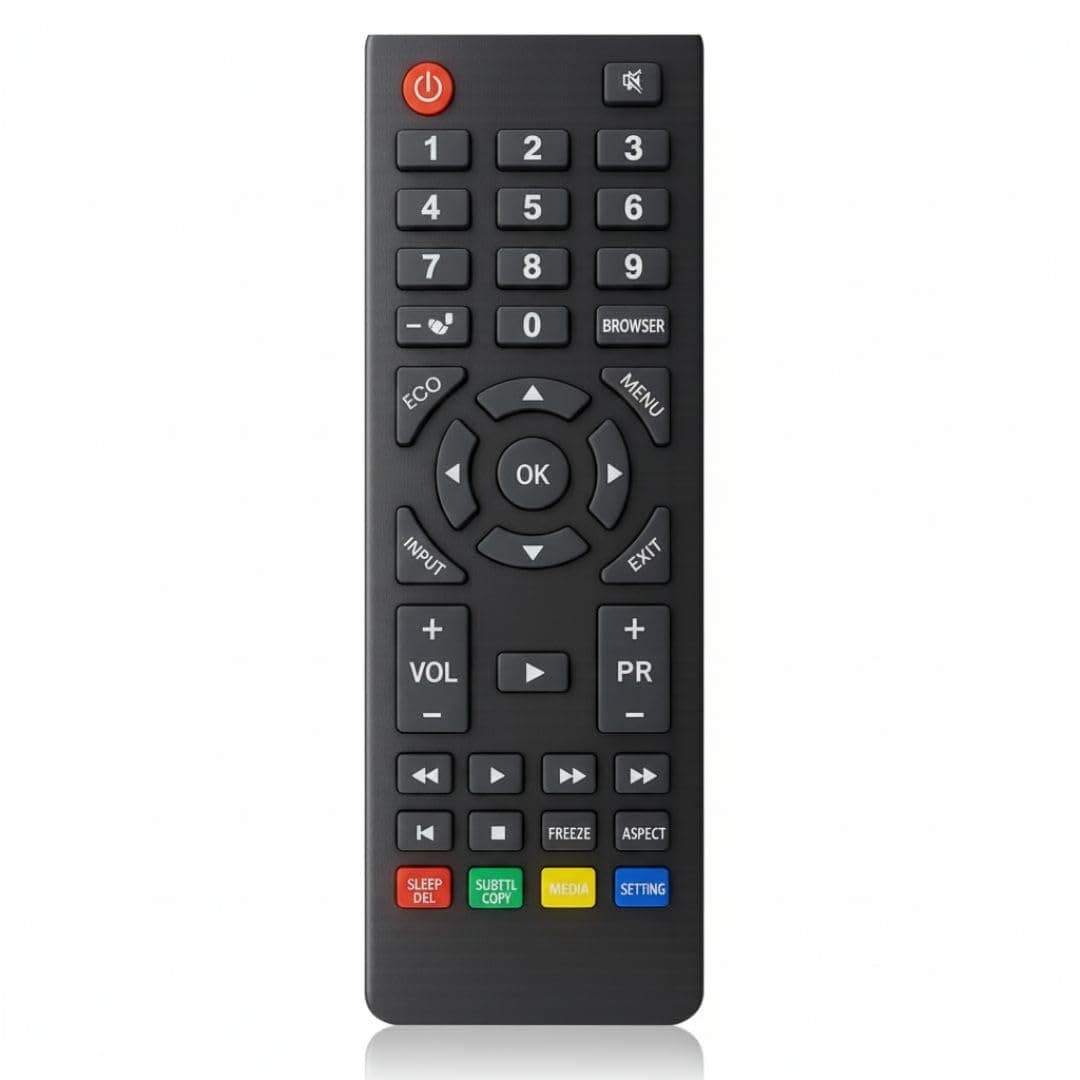 Book My Remote Replacement Remote Control Compatible with Kodak Smart, LED, LCD, FHD & 4K TVs | Plug & Play Non-Voice Infrared Remote | Soft Silicone Buttons, 10m Range | No Setup Required