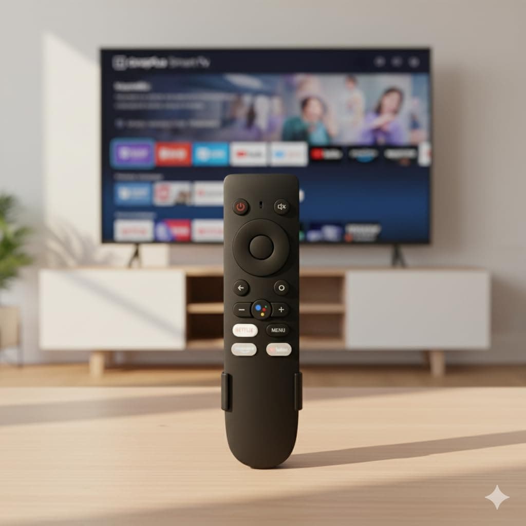 Book My Remote OnePlus TV Replacement Remote IR Non-Voice Remote Control with Netflix, YouTube Hotkeys | Plug & Play | Compatible with OnePlus Y Series 32Y1 / 40Y1 / 43Y1 | Includes Wall Mount angle 7