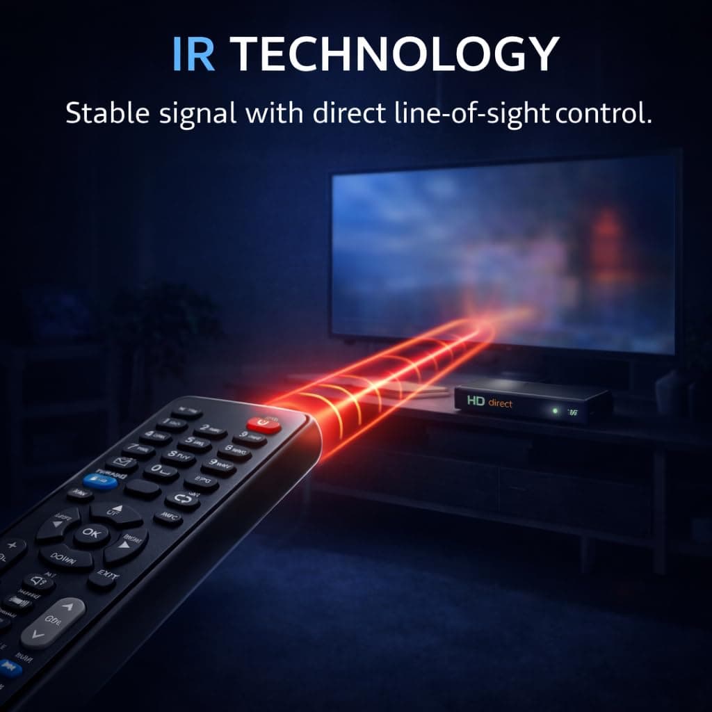 BookMyRemote Compatible Replacement Remote Control for Sun Direct HD Set-Top Box | Supports EPG, PVR, FAV, TV Radio, VOL, CH | No Programming Required angle 5