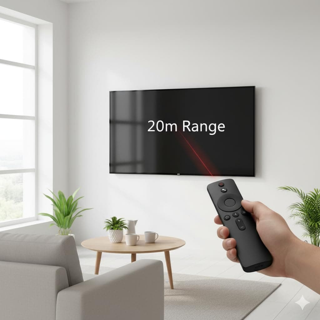 Book My Remote Replacement Remote Compatible with Mi TV 4A (32"/43") and Mi LED Smart TVs | Non-Voice Infrared Remote Control | Soft Silicone Keypad | 20m Range | Plug & Play angle 8