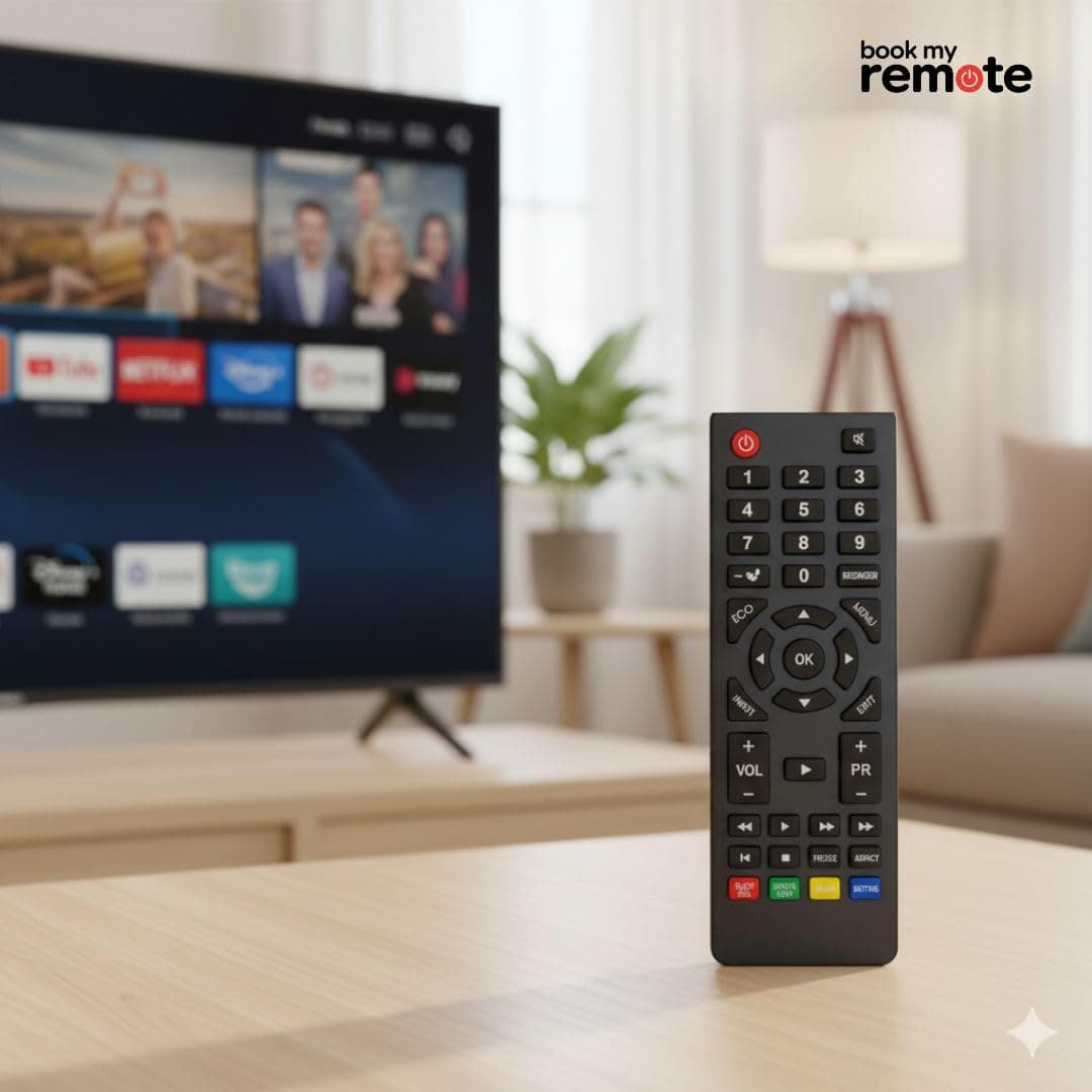 Book My Remote Replacement Remote Control Compatible with Kodak Smart, LED, LCD, FHD & 4K TVs | Plug & Play Non-Voice Infrared Remote | Soft Silicone Buttons, 10m Range | No Setup Required angle 8