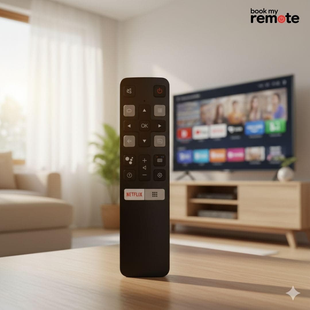 Book My Remote Compatible Remote Control for TCL & iFFALCON Smart Android TV RC802V Model | Replacement for TCL 4K UHD FHD QLED LED TVs | No Voice Command | Infrared Remote Control | Plug & Play angle 8
