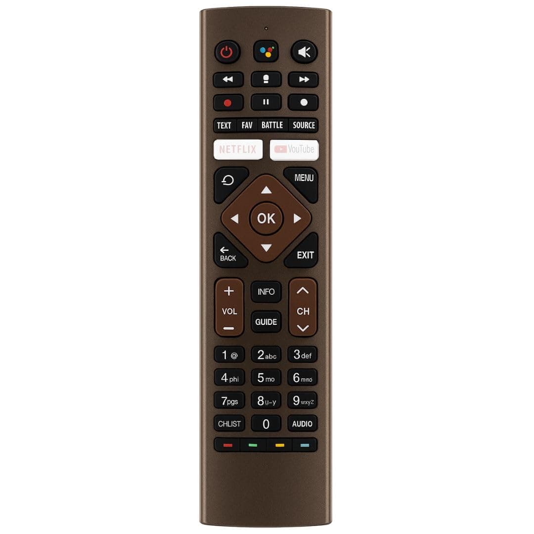 Book My Remote – Compatible Replacement Remote for Haier Smart Android 11 & 4K LED TVs | Model HTR-U27E Non-Voice | Infrared Control, Netflix & YouTube Hotkeys | No Pairing Required