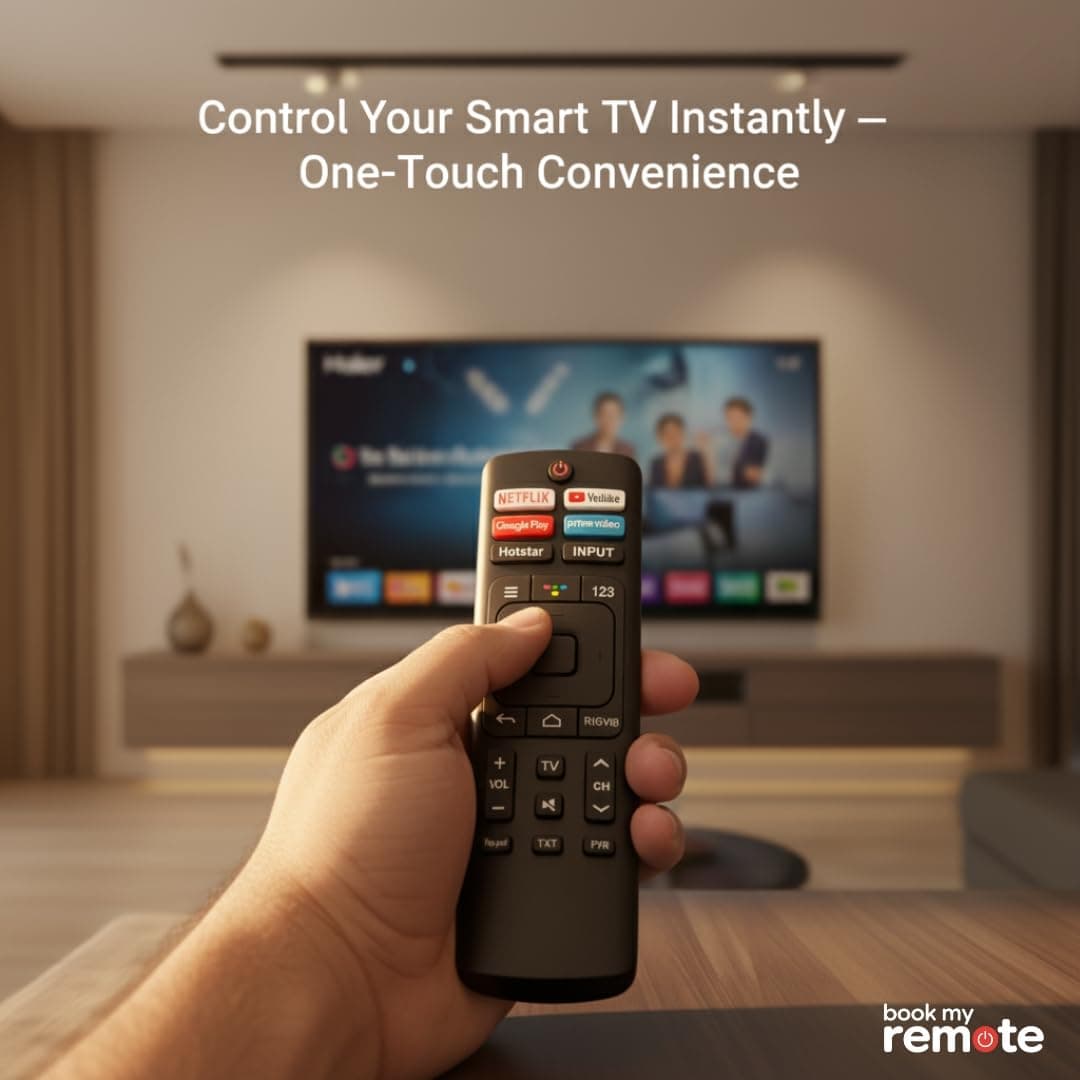 Book My Remote Compatible with Hisense & VU Smart LED TVs | ERF3R69H ERF Series Replacement Remote | Non-Voice IR Remote with Netflix YouTube Prime Video Google Play Hotstar Keys | 4K Android TV angle 8