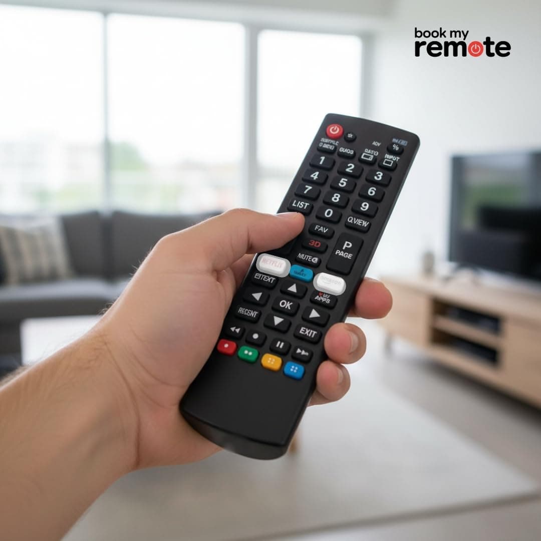 Book My Remote Universal Remote Control Compatible with LG Smart TVs LED, OLED, LCD, UHD, Plasma, 4K Android Models | Replacement for AKB75095304, AKB75095306 and More | Non-Voice Infrared Remote angle 9