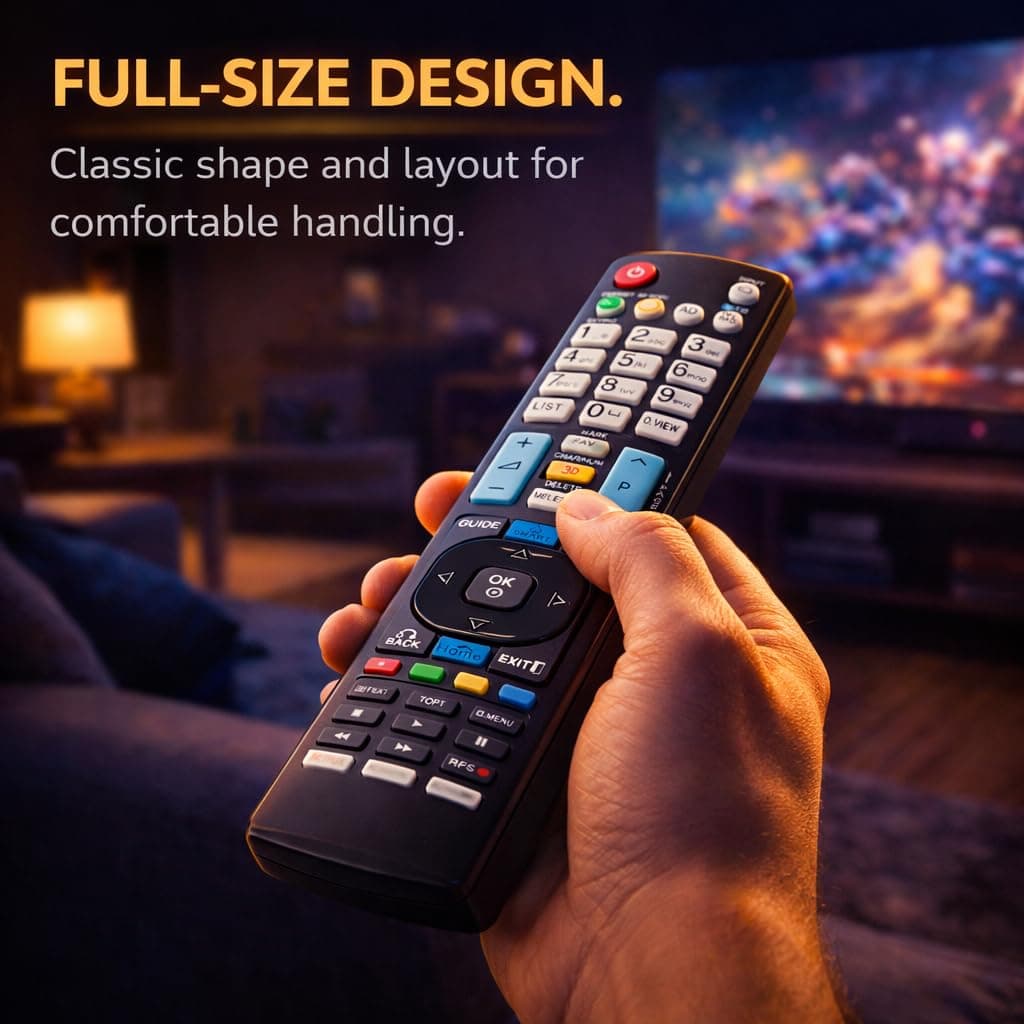 BookMyRemote Universal Remote Control for LG Smart TV LED LCD HDTV 3D TV – Replacement for LG Original Remote AKB75095307 AKB73715601 AKB73975701 AKB74915305 AKB75375604 AKB73715603 angle 9