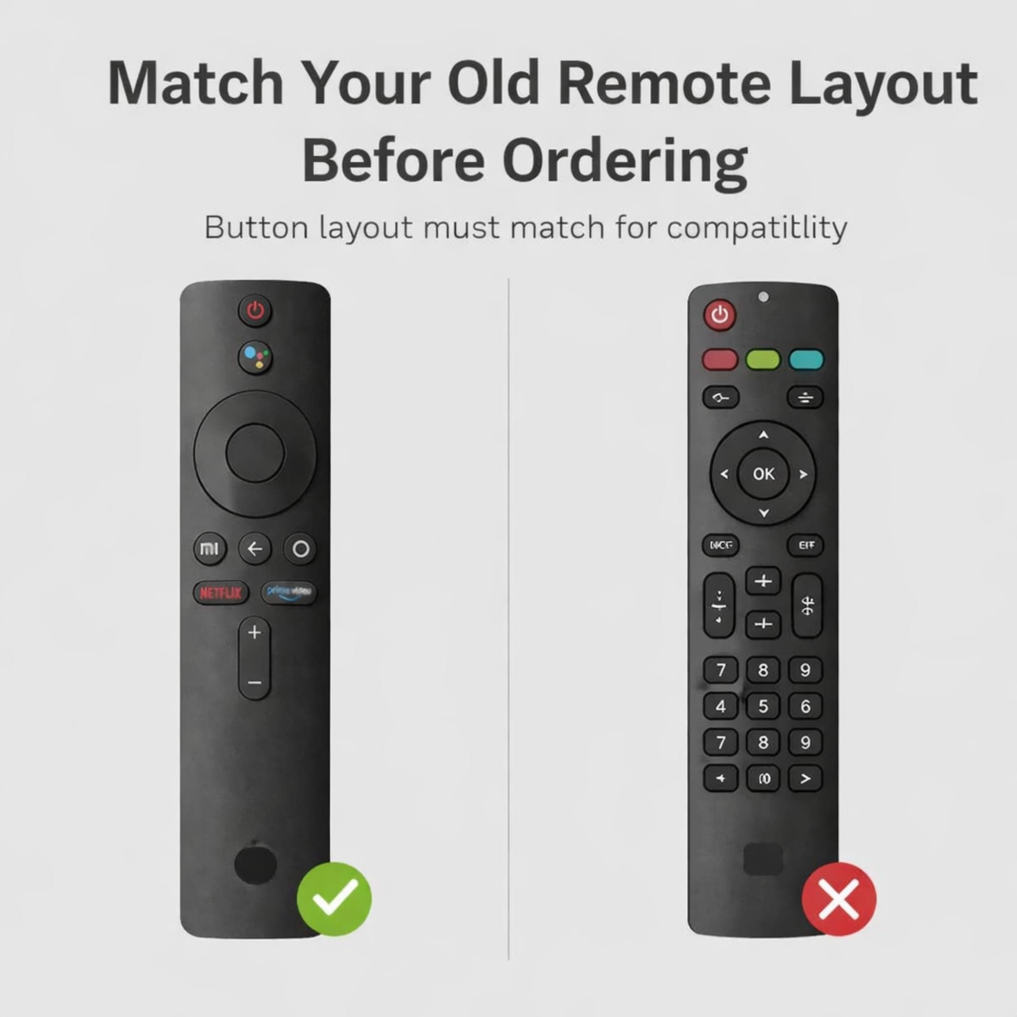 BookMyRemote Voice Remote Control Compatible with Mi TV 4A, 4X, 4K | Replacement for Original Xiaomi Smart Android TV, Mi Box 4K & Mi TV Stick | Bluetooth Connectivity with Google Assistant (Black) angle 2