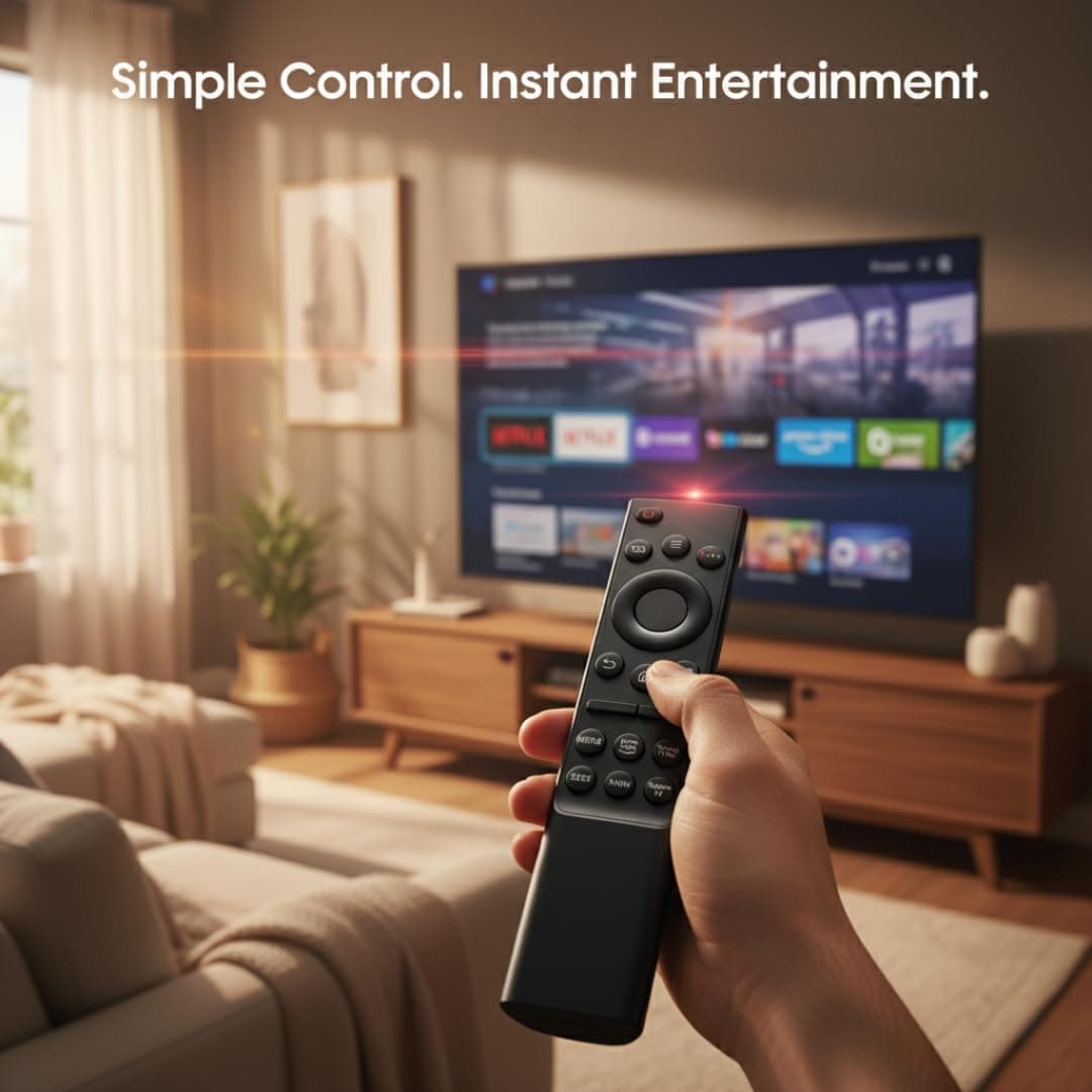 BMR – Compatible Samsung Smart TV Controller BN59 – Works with Samsung 4K UHD QLED Frame Series 6 7 8 – Infrared Control with Netflix & Prime Video Hotkeys – No Voice Assistant | Book My Remote angle 7