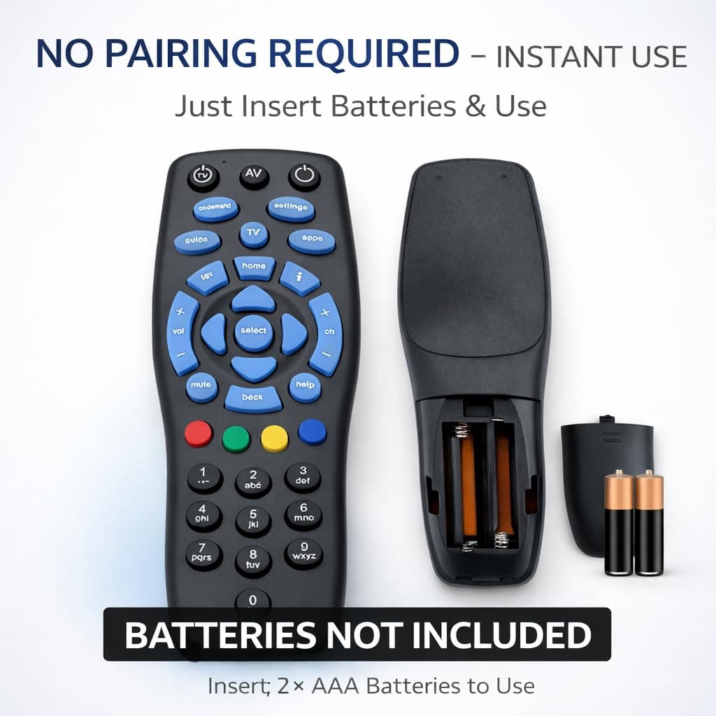 Book My Remote Compatible with Tata Sky Remote & Tata Play Remote – Universal Replacement for Original Set Top Box – Works with SD, HD, 4K, Binge & Plus – Long Range DTH Controller angle 6
