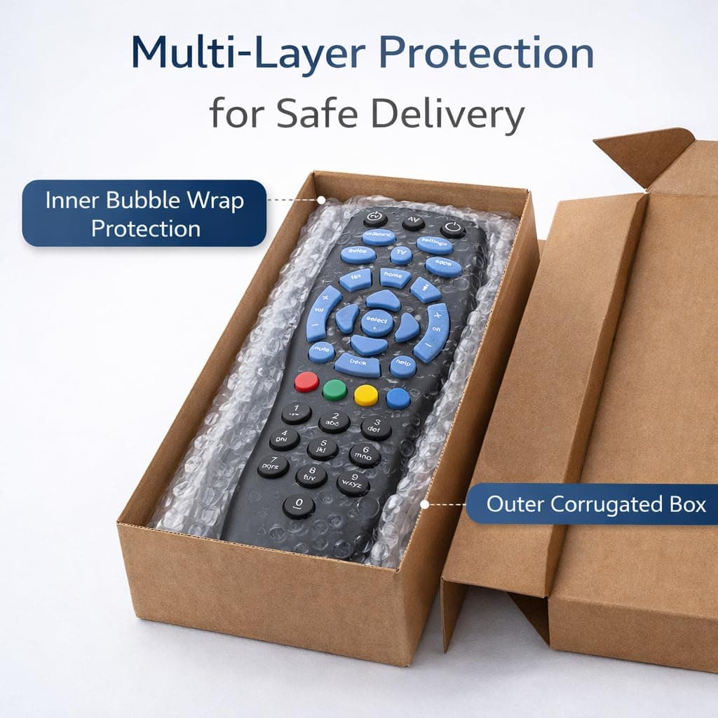 Book My Remote Compatible with Tata Sky Remote & Tata Play Remote – Universal Replacement for Original Set Top Box – Works with SD, HD, 4K, Binge & Plus – Long Range DTH Controller angle 5
