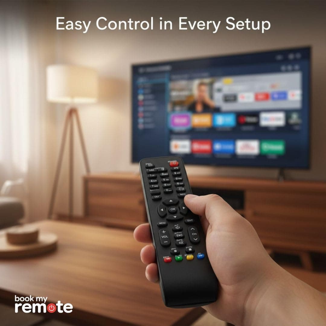 Book My Remote – Universal Replacement Remote Control for Sun Direct HD & SD Set-Top Boxes | Compatible with All Sun Direct DTH Models | Fast Infrared Response | Durable ABS Build | Plug & Play Use angle 7