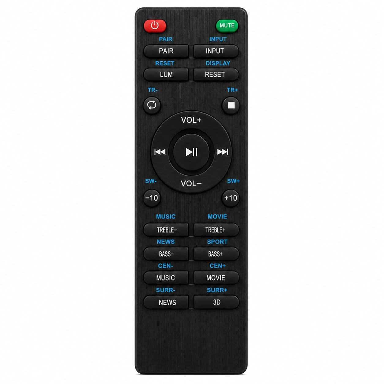 BookMyRemote Replacement Remote Control Compatible with Boat Aavante Soundbars & Audio Systems | IR Wireless Soundbar Remote with Bass, Treble, EQ & 3D Sound Control (Batteries Not Included)