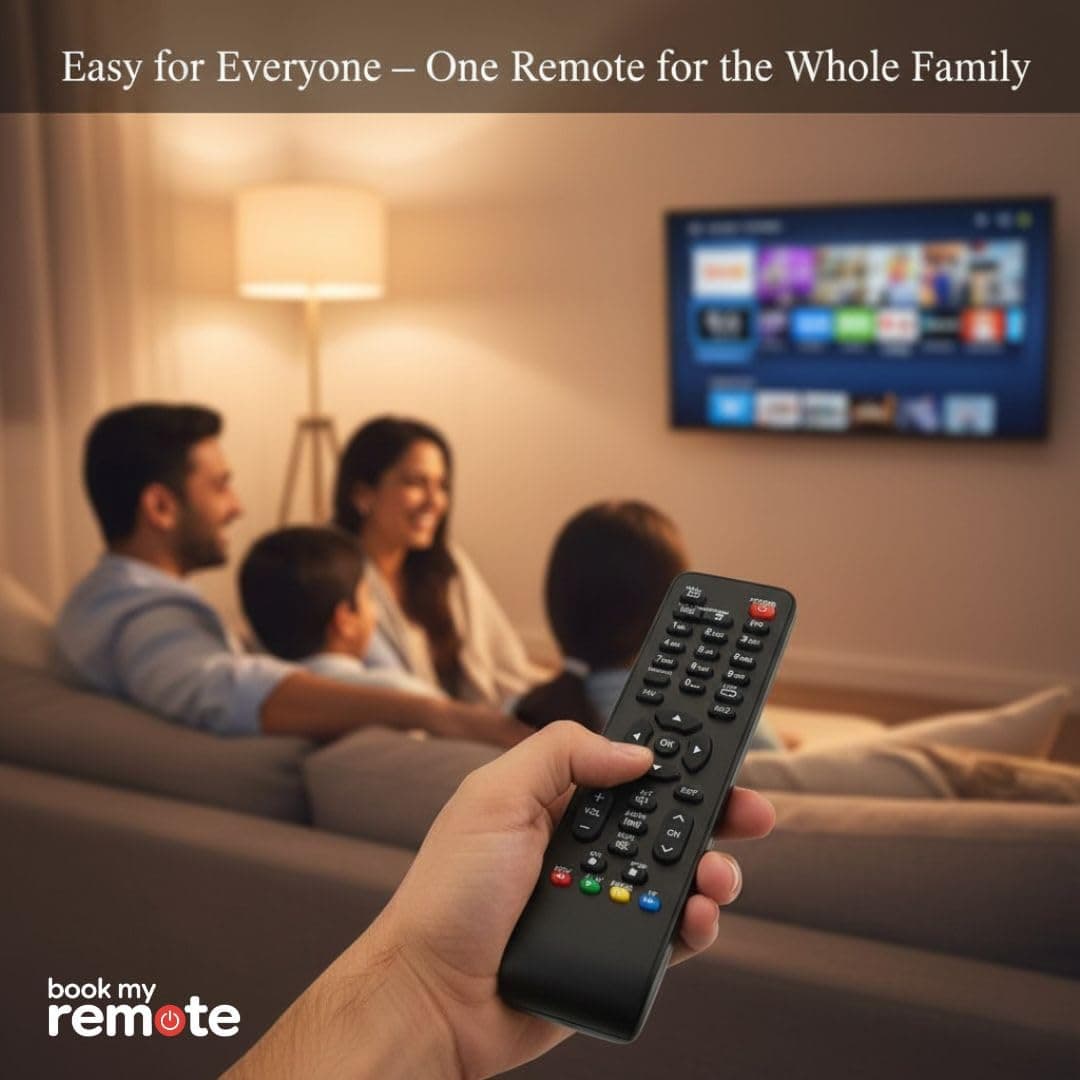 Book My Remote – Universal Replacement Remote Control for Sun Direct HD & SD Set-Top Boxes | Compatible with All Sun Direct DTH Models | Fast Infrared Response | Durable ABS Build | Plug & Play Use angle 8