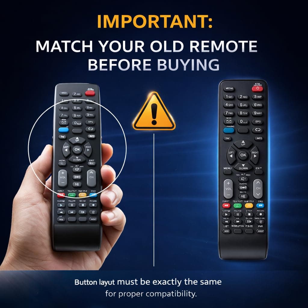 BookMyRemote Compatible Replacement Remote Control for Sun Direct HD Set-Top Box | Supports EPG, PVR, FAV, TV Radio, VOL, CH | No Programming Required angle 9