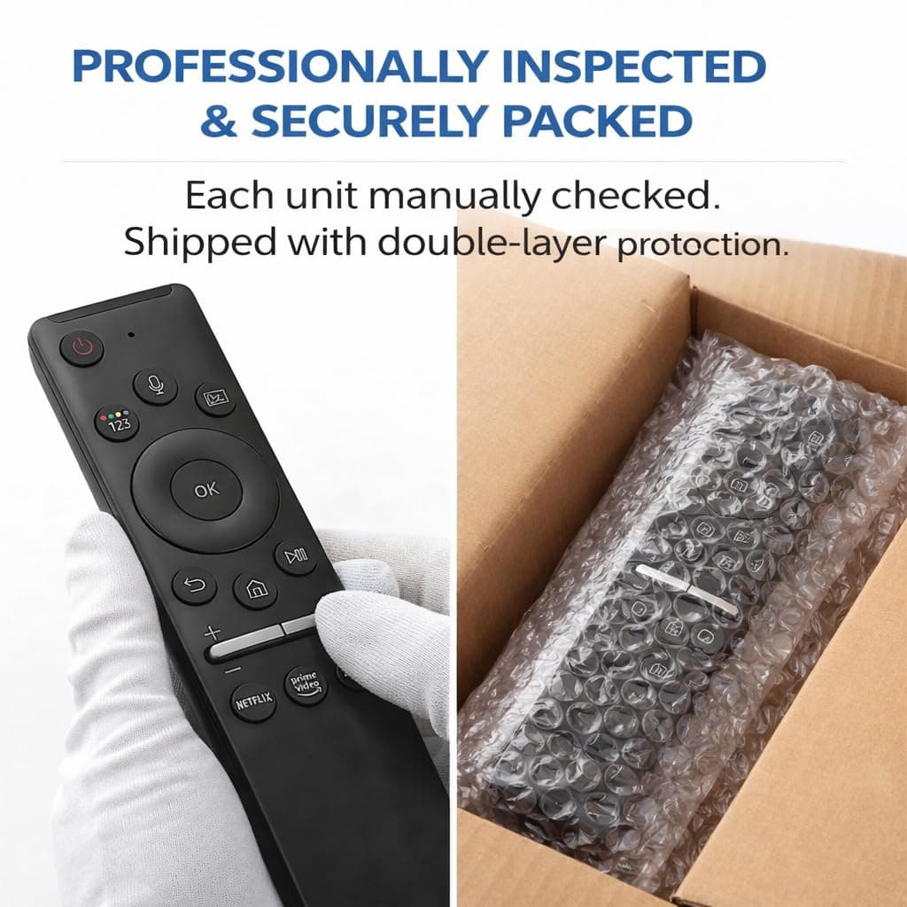 BookMyRemote TV Remote Control Compatible with Samsung Smart TV | Replacement for Original BN59 Remote | Works with Series 6 7 8 9 LED LCD QLED 4K TVs | Non-Voice IR Model angle 5