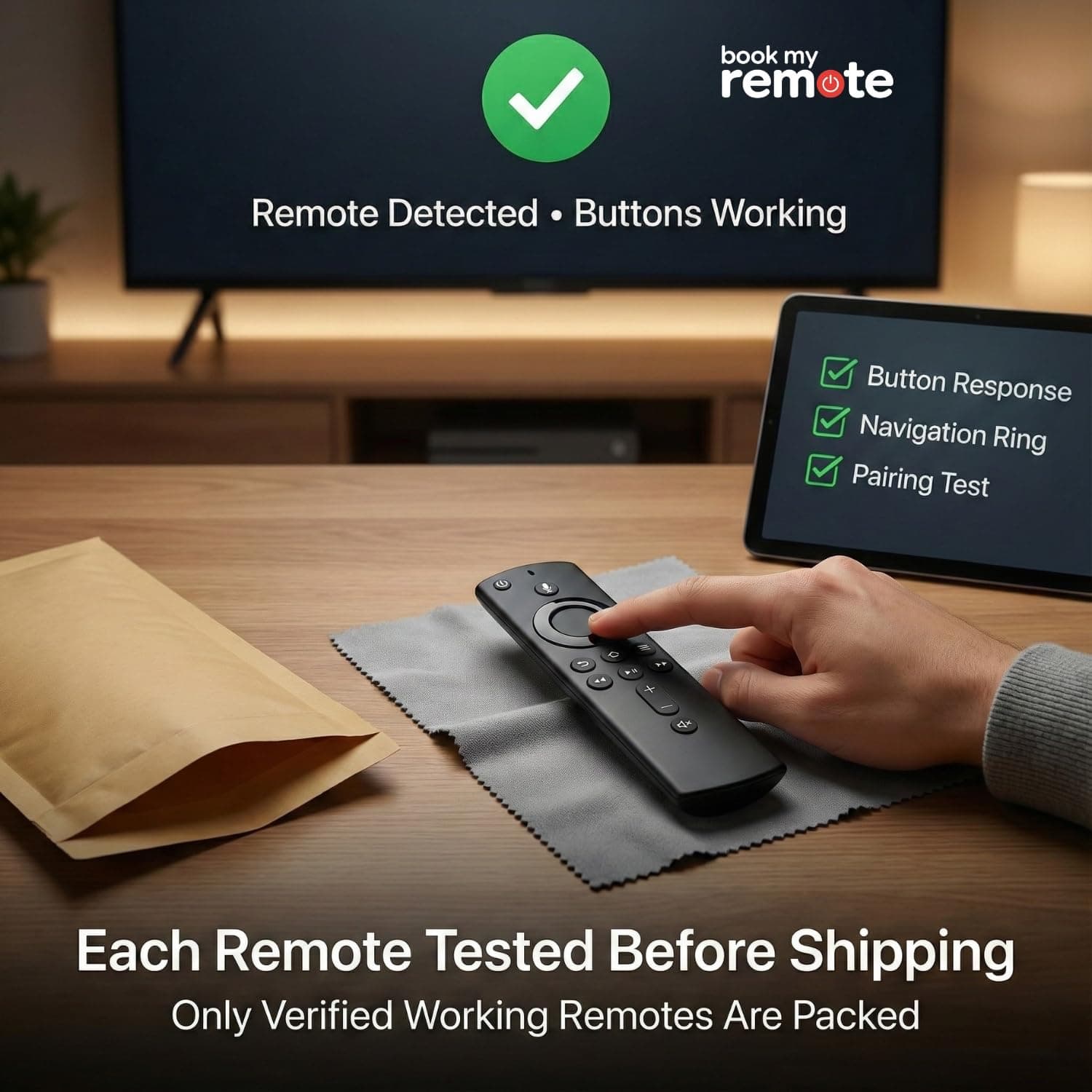 BookMyRemote Voice Remote Control Replacement (Model L5B83H) for Stick 4K, Lite, Cube & 3rd Gen Streaming Players | Wireless Controller with Power, Volume & Mute Buttons (Batteries Not Included) angle 8