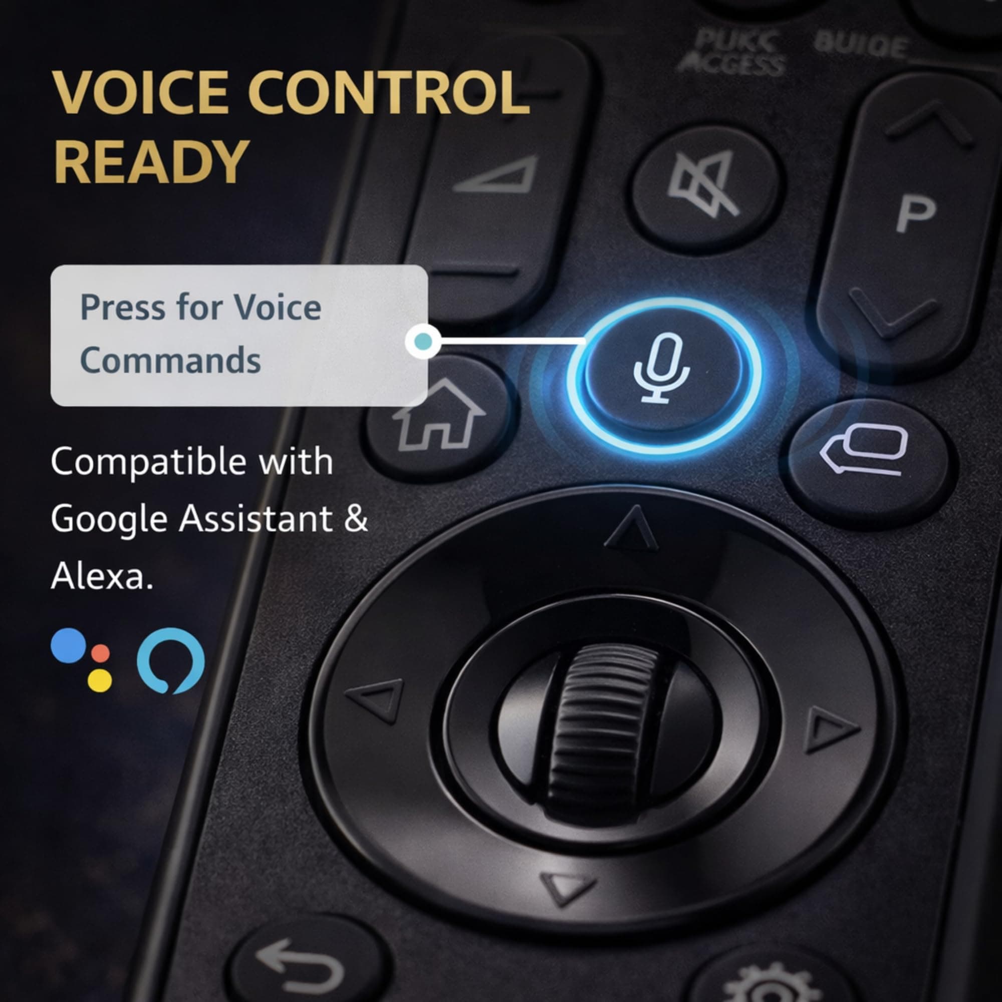 Book My Remote Voice Magic Remote Control Compatible for LG Smart TV (2021-2025 Models) | Replaces Original MR23GA, MR22GN, MR21GA, MR20GA, MR19BA | Air Mouse Pointer, Google/Alexa Voice & Hotkeys angle 3