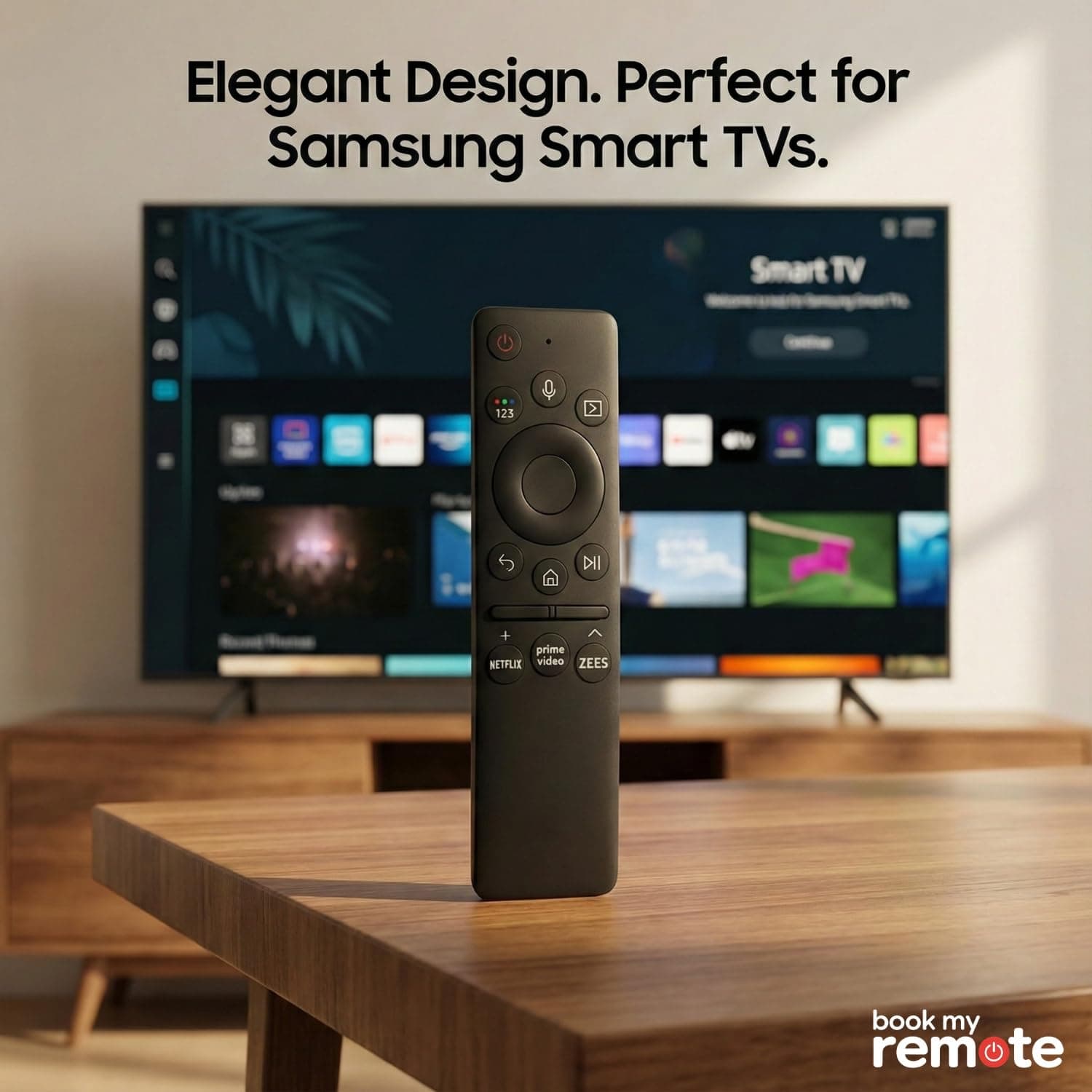 Book My Remote – Smart Voice Remote for Samsung TV (2018–2023) | Compatible with Samsung Smart/QLED/Crystal UHD/4K/8K TVs | Bluetooth Pairing, Voice Assistant Support (Bixby/Alexa/Google), OTT Hotkeys angle 8