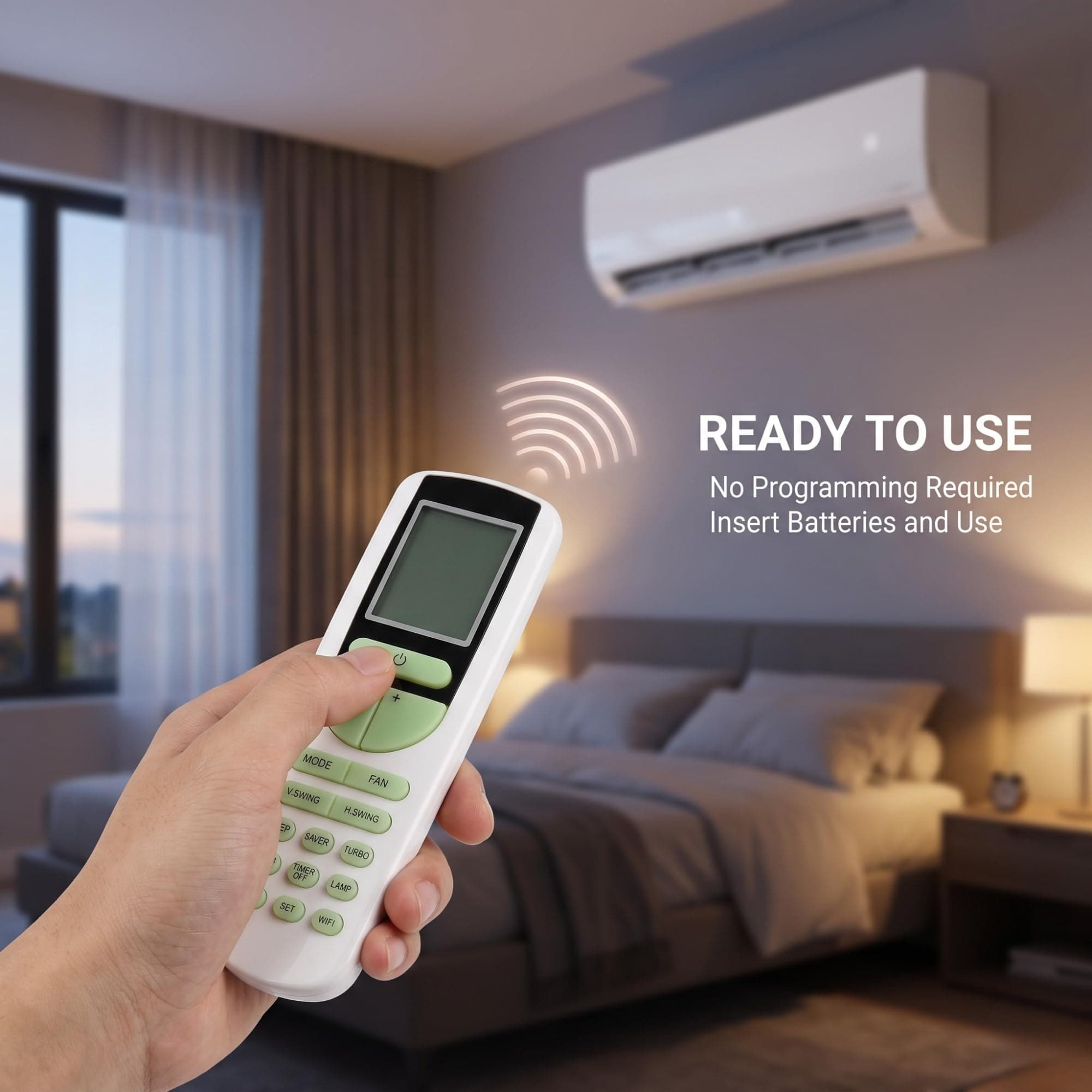 BookMyRemote Replacement Voltas AC Remote Control Original 133B Model Compatible with Voltas Inverter Split & Window AC 1.5 Ton 1 Ton 2 Ton | AC-133B 206BL WiFi Smart Remote | No Setup Required angle 7