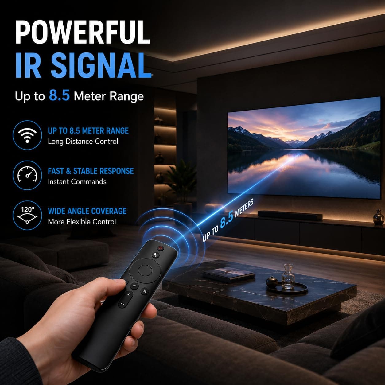 BookMyRemote Compatible Remote Control for Mi TV 4A, 4A Pro, 4C, 4X & Redmi Smart TV | IR Replacement Remote | Works with 32, 43, 50, 55, 65 Inch Models | No Pairing Required | Plug and Play angle 4