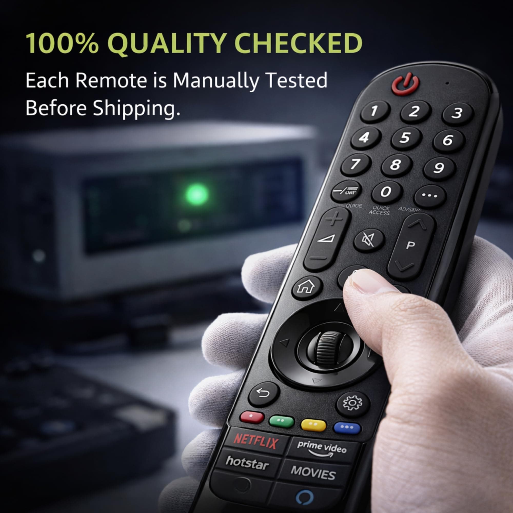 Book My Remote Voice Magic Remote Control Compatible for LG Smart TV (2021-2025 Models) | Replaces Original MR23GA, MR22GN, MR21GA, MR20GA, MR19BA | Air Mouse Pointer, Google/Alexa Voice & Hotkeys angle 6