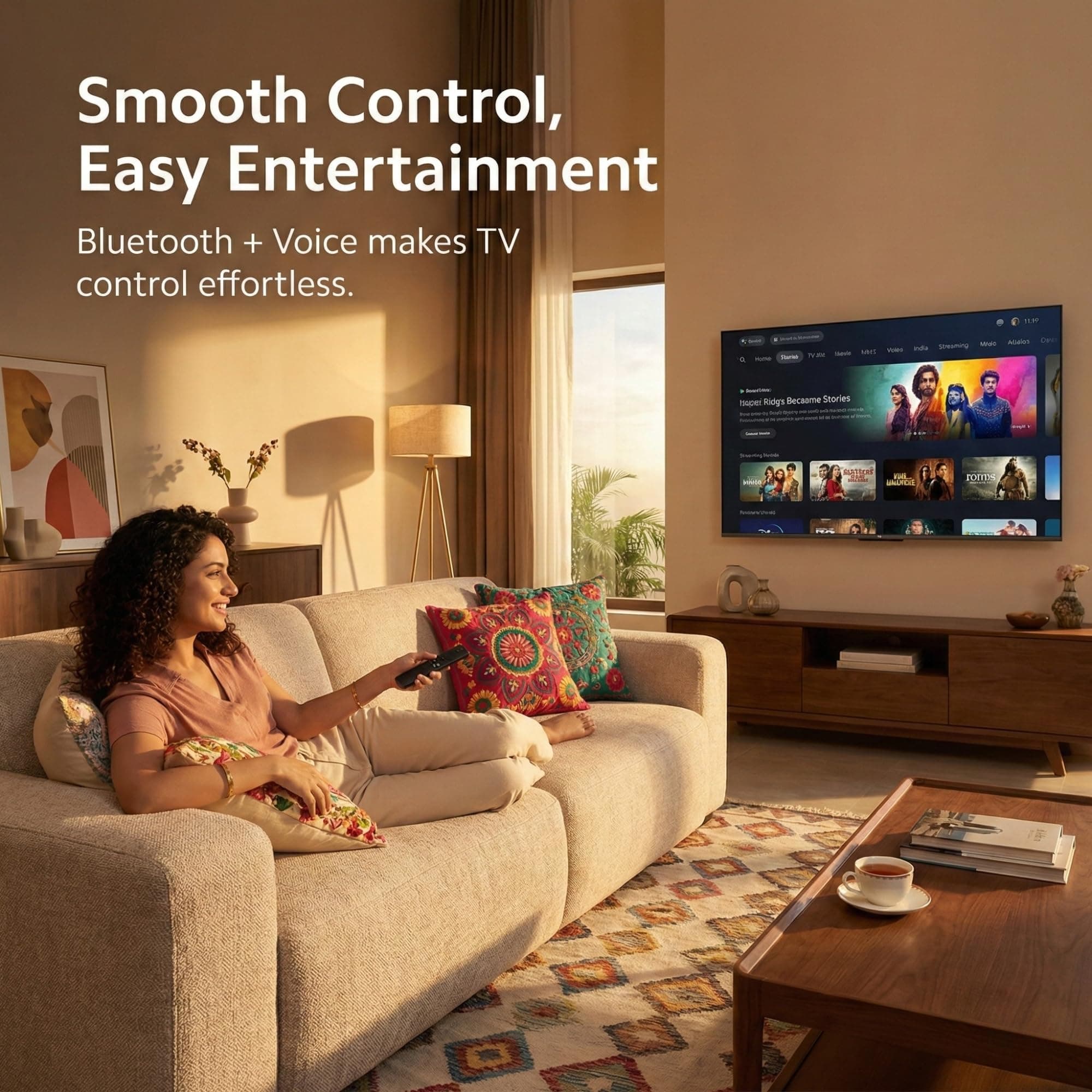 BookMyRemote Voice Remote Control Compatible with Mi TV 4A, 4X, 4K | Replacement for Original Xiaomi Smart Android TV, Mi Box 4K & Mi TV Stick | Bluetooth Connectivity with Google Assistant (Black) angle 9