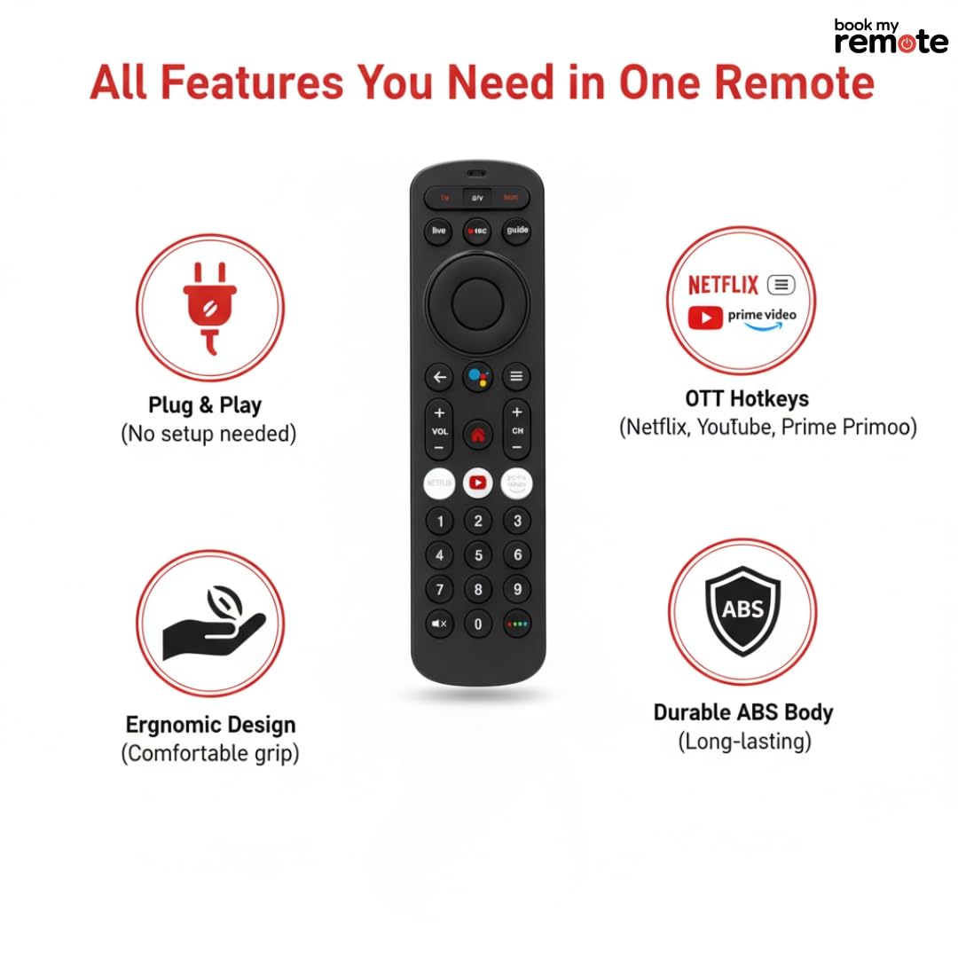 Book My Remote Compatible for Airtel Xstream Set-Top Box | Non-Voice - Image 5