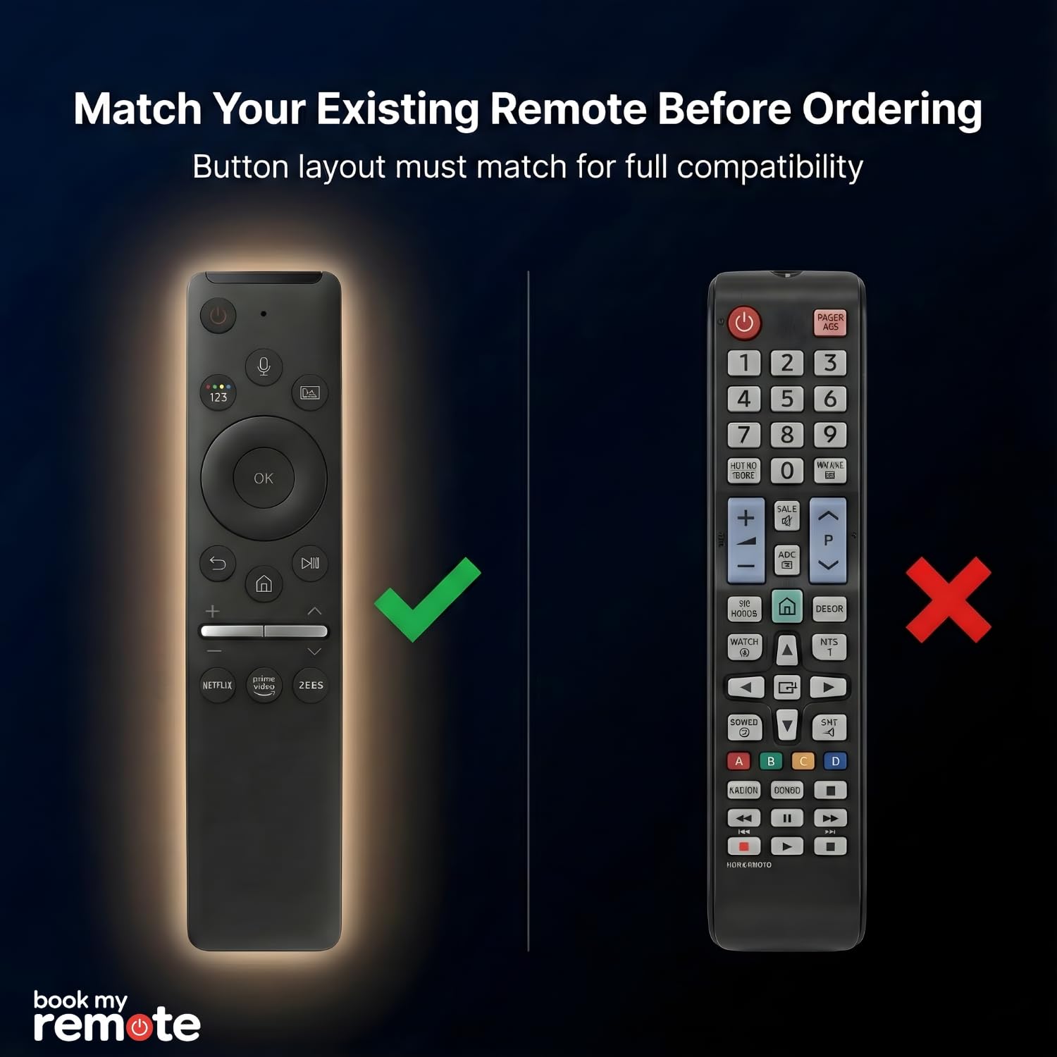 Book My Remote Voice Control Remote Compatible with Samsung Smart TV - Image 8